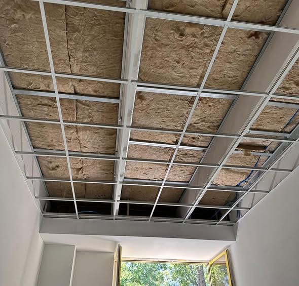 Struttura e isolazione controsoffitto